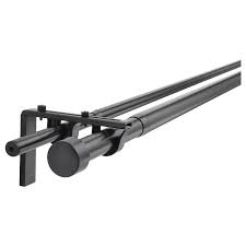 Maybe you would like to learn more about one of these? Racka Hugad Double Curtain Rod Combination Black Ikea