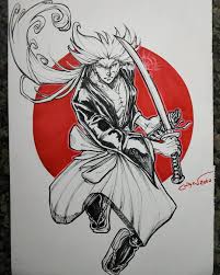 Rurouni kenshin himura kenshin attack coloring pages. Battousai Samurai X Fanart From Rurouni Kenshin Made By Me So What Do U Think Manga