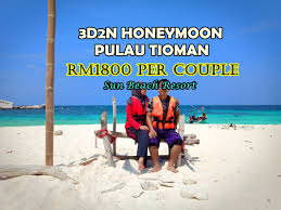Pulau tioman (tioman island), situated on the southeast coast of peninsular malaysia, quietly lures travelers from both kuala lumpur and singapore. Pakej Honeymoon 3d2n Sun Beach Resort Tioman Jombercuti