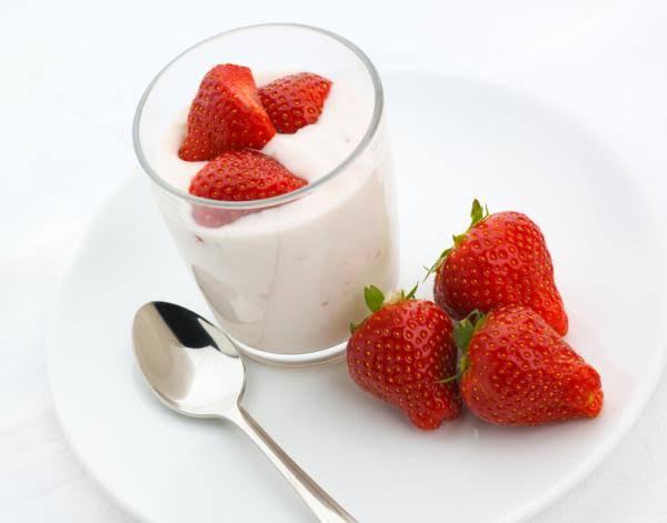 Yogurt with Strawberries