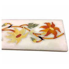 Maybe you would like to learn more about one of these? Beautiful Flower Mosaic Art Inlay White Marble Floor Tile Artefactindia