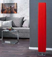 Levandeo Stehleuchte Stehlampe In Rot 15x15cm Hohe 120cm