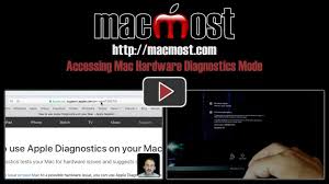 Accessing Mac Hardware Diagnostics Mode 1417 Youtube