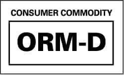 Ground service for hazardous materials including orm d limited quantity and combustible materials is no longer available for packages being shipped to or from alaska hawaii. Nmc Hazardous Materials Label 63376982 Msc Industrial Supply