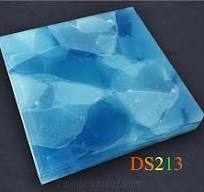 Crystallized Glass Stones, Blue Jade Recycled Glass Slab from China -  StoneContact.com