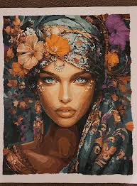 My second PBN. Lily is loving her portrait!