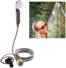 Clean dirty girls outdoor party shower. Amazon Com Ivation Portable Camping Shower Compact Handheld Hands Free Rechargeable Outdoor Shower Head Cleaning System W 3 7v Pump 6 Ft Hose Bidet Head Removable Filter Multiuse Hook Usb Cable