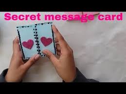 This tutorial video on how to make a card with disappearing message (secret message card). Diy Secret Message Card Youtube Diy Cards Birthday Cards Diy Card Tutorial