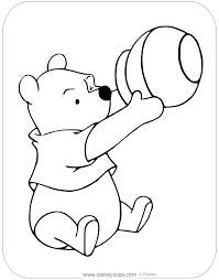But anyone who is a fan of the sweet and loving bear knows that winnie the pooh prefers honey (or as he likes to write it, hunny). Winnie The Pooh Honey Coloring Pages Disneyclips Com