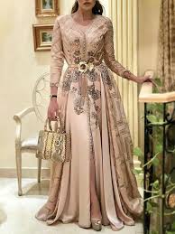 Three Quarter Sleeve Floor Length Party Cocktail Plant Dress Oppolyintest In 2020 Morrocan Dress Fashion Moroccan Dress