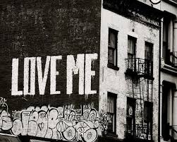 Black And White Graffiti Art Love Me Canvas Print Black And White Graffiti Art New York City Street Art Manhattan Citys Nyc Wall Art Black And White Graffiti Nyc Graffiti