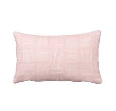 Blush Pink Throw Pillow Cover Reed Feather Straw
