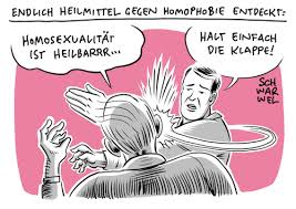 Want to discover art related to homophobie? Homoheilung Von Schwarwel Politik Cartoon Toonpool