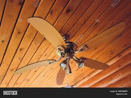Modern wood ceiling fans have many benefits and are worth investing in. Ceiling Fan On Exposed Image Photo Free Trial Bigstock