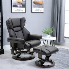 Esright power lift chair electric recliner sofa for elderly, faux leather electric recliner chair with heated vibration massage, side pocket cup holder and usb port, dark brown 4.6 out of 5 stars 557 Homcom Massage Recliner Chair With Footrest 10 Vibration Levels Faux Leather Overstock 30337742