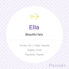 Ella Names With Meaning Baby Names Baby Girl Names Uncommon