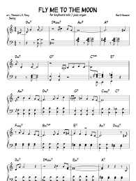 Fly Me To The Moon Solo Jazz Guitar Tab Print And Download Fly Me To The Moon Swing Transcription For Piano Solo Fly Me To The Moon Originally T Jazz Piano Jazz Standard Sheet Music With Letters