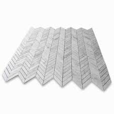 X 10 mm polished marble mosaic tile (10 sq. Buy Stone Center Online Carrara White Marble 1x4 Chevron Mosaic Tile Polished For Kitchen Backsplash Bathroom Flooring Shower Surround Dining Room Entryway Corrido Spa 1 Sheet Online In Turkey B07xsl99jf