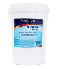Swim Best 50 Lbs Bucket 3 Swimming Pool Chlorine Tablets Stabilized Swimming Pool Chlorine Pool Chlorine Cool Pools