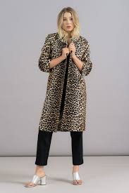 Ganni Yoshe Leopard Coat On Garmentory Leopard Coat Leopard Print Coat Ganni