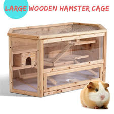 3 Tier Wooden Hamster Cage House Rodent Mouse Pet Small Animal Wood Layers Kit Hamster From Pet Supplies On Banggood Com Jaulas Para Hamster Jaulas De Madera Casas Para Hamster