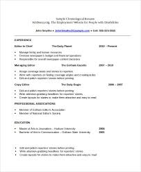 Chronological Resume Template 23 Free Samples Examples Format Download Free Premium Templates