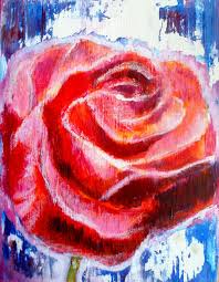 We will focus on how to paint a sea of. Acrylic And Oil Pastel Flower Painting Tutorial One Rose Artiful Painting Demos