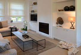 open haard met tv meubel zender inbouw en elektrische wand wandmeubel in muur woonkamer kast inbouwkast hanghaard huis interieur interieur woonkamer home deco