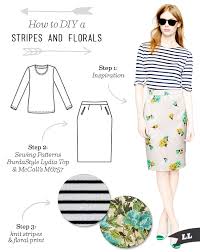 They can be very literal or a bit more abstract. How To Diy A Striped And Floral Outfit Sew Diy