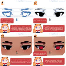 How to draw anime head and face male character. Magic Poser On Twitter How To Draw Anime Eyes Male Version Learn How To Draw And Color Anime Style Eyes More Original Art Tutorials Coming Your Way Every Week And Remember