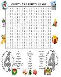 Christmas 4th Grade Word Search Ho Ho Ho For 4th Graders Only It S All About Them And Christmas All The Words O 3rd Grade Words Words Big Puzzles