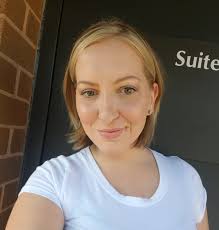 This is me with my new makeup. Whitney Taylor, you had suggested nude lip  and cheek color for me, but I went with ballerina instead. I'm thinking  that you were right and