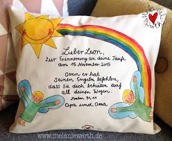 Als patentante oder patenonkel sollte man seinem patenkind zur taufe ein schönes geschenk machen. Geschenk Taufe Paten Malerei Fur Kleine Kissen Zur Taufe Und Geburt