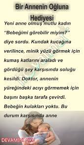 bir annenin ogluna hediyesi