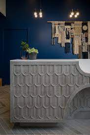 The Schofield Hotel Dutch East Design Inc Reception Desk Design Hotel Interior Design Restaurant Table Design