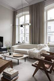 Old University Building In Stockholm Converted Into Grand Apartments Living Room Scandinavian Scandinavian Design Living Room Curtains Living Room