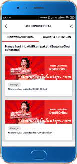 Paket surprisedeal ini berlaku di semua jaringan 2g, 3g, dan 4g selama 24 jam penuh. Penjelasan Promo Paket Internet Unlimited Surprise Deal Telkomsel