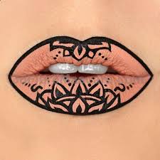 Hey Dolls I Felt So Inspired After I Saw Sunnymint7 S Henna Eye Makeup Check Her Out Shes Amazing That I Just Had To Lip Art Makeup Lipstick Art Lip Art