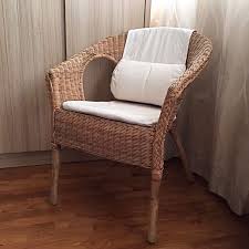 Ikea Agen Rattan Chair With Norna Chair Pad Hasto Headrest Cushion Rattan Chair Chair Ikea Chair