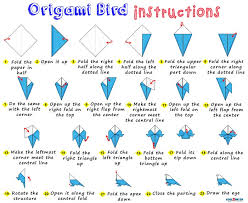 Crease a square piece of paper diagonally from each corner. Step By Step Instructions For Making An Easy Origami Bird Out Of Paper
