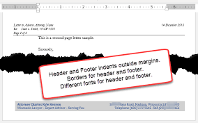 How Can I Get A Different Header Footer On The Second Page