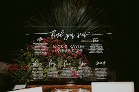 This Acrylic Wedding Seating Chart Is A New Favorite