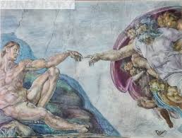 The Creation Of Adam By Italian Artist Michelangelo Airbrushed Etsy Italian Artist The Creation Of Adam Artist