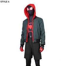 Miles into the spiderverse hoodie. Miles Morales Hoodie Spider Man Into The Spider Verse Jacket