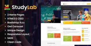 Studylab Kid Online Education Html Template Online Education Templates Education