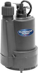 Rural king is america's farm and home store. Superior Pump 91330 1 3 Hp Thermoplastic Submersible Utility Pump With 10 Foot Black Sump Pumps Amazon Com