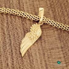 Dije Ala En Oro Laminado 18k Brazalete De Oro Dije De Oro Joyas Oro