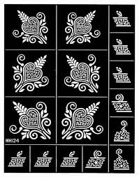 Bastelvorlagen zum ausdrucken kostenlos schablonen zum ausdrucken als pdf basteln vorlagen kostenlos ausdrucken bastelvorlagen für kinder & senioren. Henna Tattoo Schablonen Fur Hande Fusse Schulter Dekollete Temporare Glitter Tattoos Sets Mit Hennaschablonen Und Bio Henna Pulver