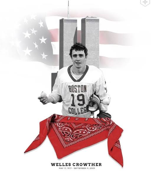 Welles Crowther, permanently remembered as 'The Man in the Red Bandana', do AI tạo