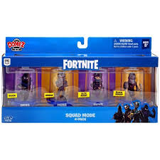 Bring the game to life! Fortnite Domez Raven Omega Elite Agent Black Knight Mini Figure 4 Pack Walmart Com Walmart Com